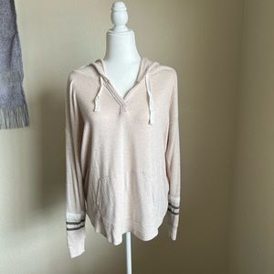 Market & Spruce Light Pink Hooded Sweater